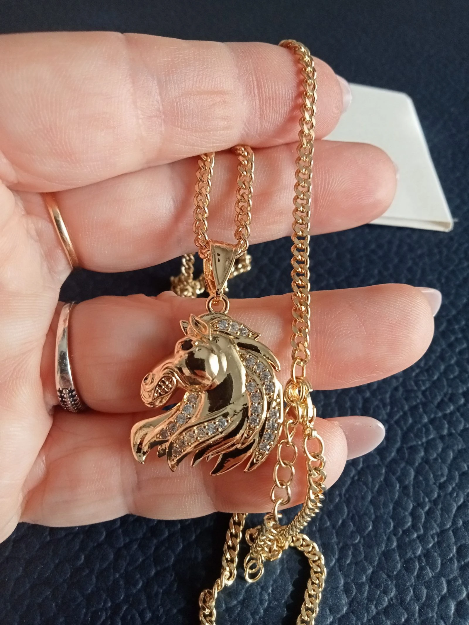 Colgante con cadena Caballo